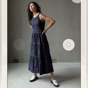 Caron Callahan pixie dark navy dress